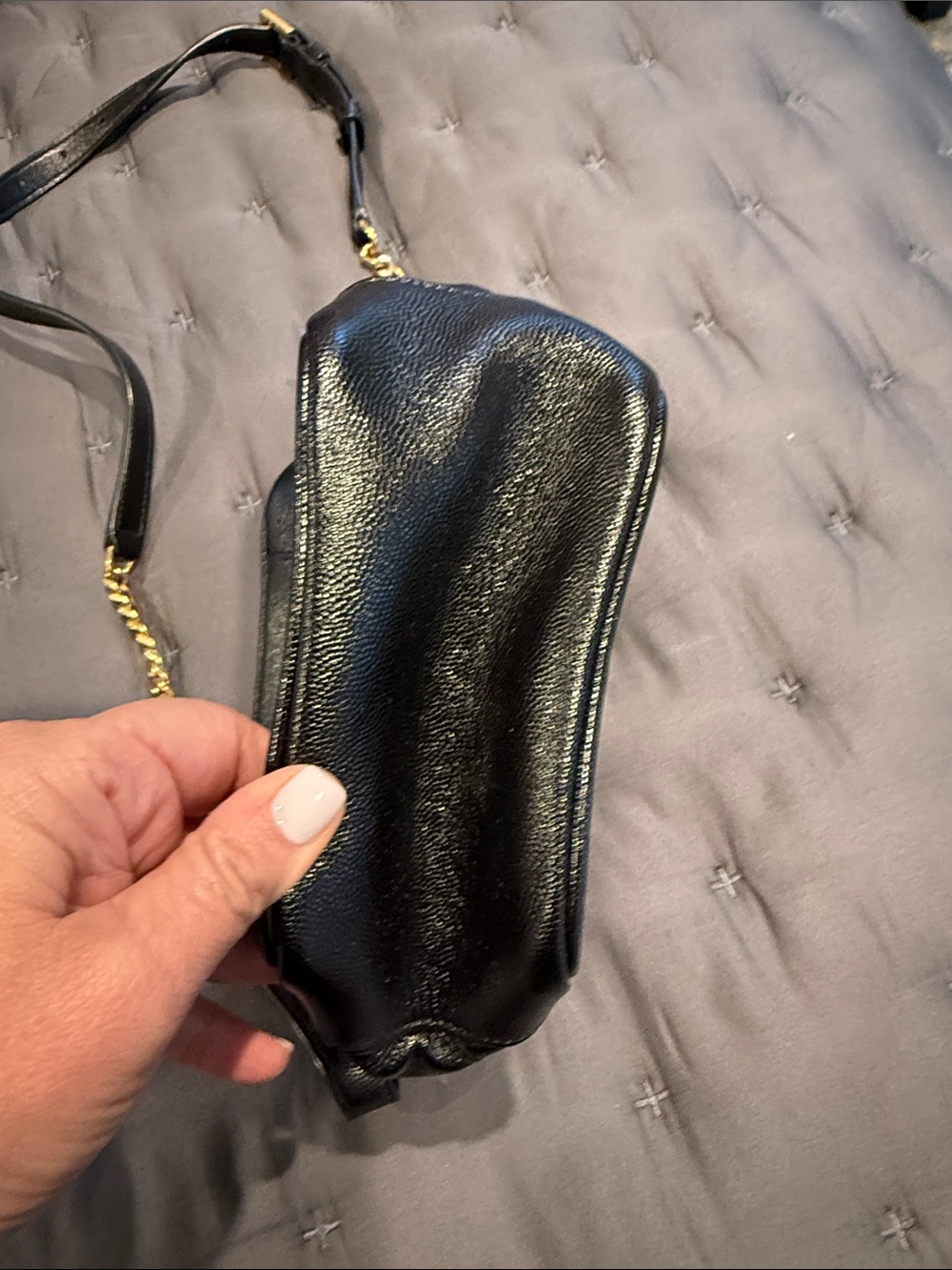 Authentic Saint Laurent Black
80s vanity bag , Leather Crossbody - Picture 5 of 7